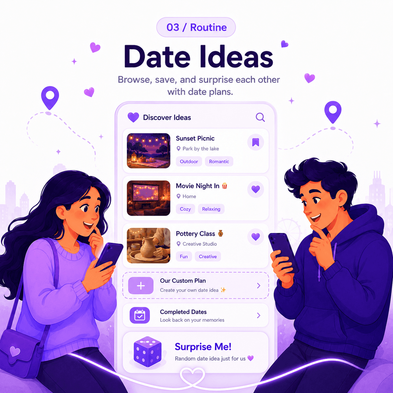 Let's Love daily ritual illustration