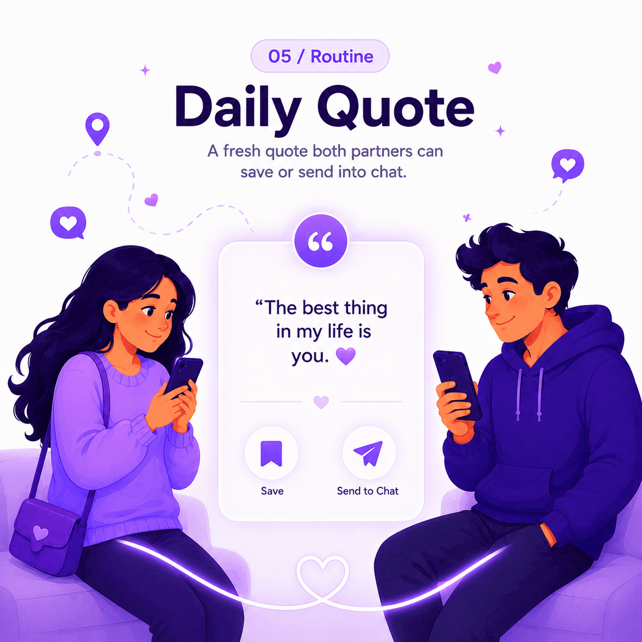 Let's Love date planning illustration